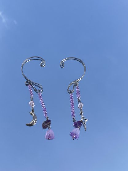 lavender ear cuffs