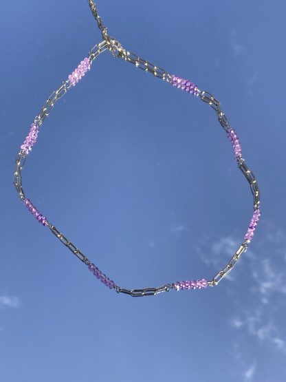 lavender crystal necklace - Image 3