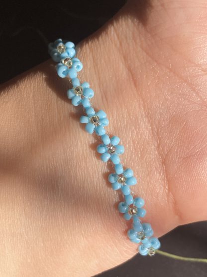 floral bracelet-blue - Image 2