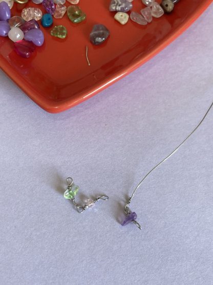 crystal chip necklace - Image 4